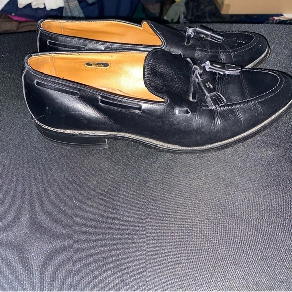 Allen Edmonds "GRAYSON" Men's Black Leather Tassel Loafers Size 10.5 - Picture 11 of 11